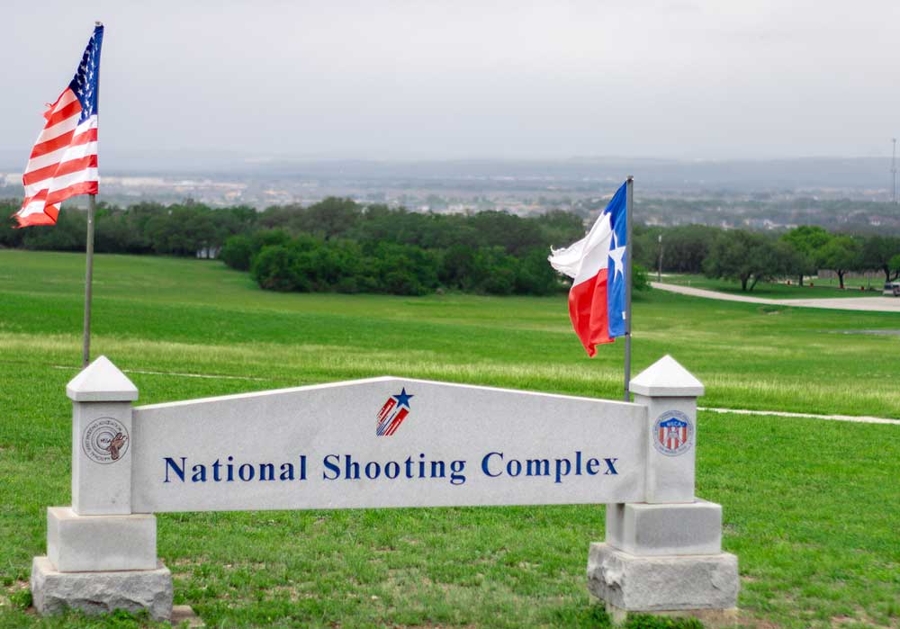 National Shooting Complex welcome sign in San Antonio, Texas | Cole Fine Guns and Gunssmithing