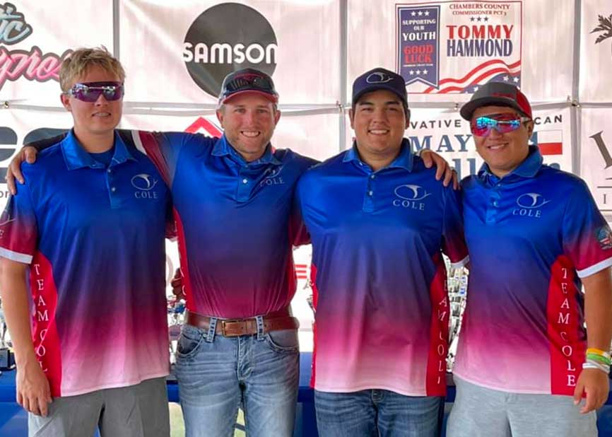 Team Cole member at Southwest Texas Scholarship Spectacular | Cole Fine Guns and Gunsmithing Events Gallery