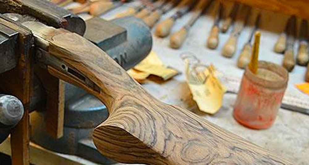 Custom wood stock ready for custom carving | Cole Fine Guns and Gunsmithing Hand Carved Stocks